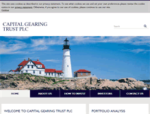 Tablet Screenshot of capitalgearingtrust.com